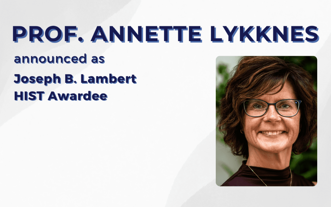 Annette Lykknes receives the 2026 Joseph B. Lambert HIST Award